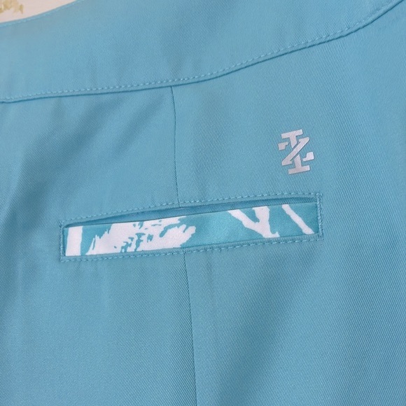 IZOD Light Blue Golf Skirt Skorts With Pockets Size 12 - Picture 7 of 9